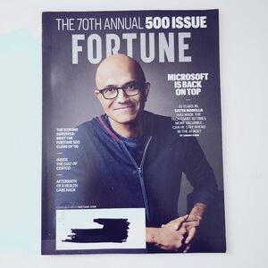 🍭7/$15 Fortune Magazine June/July 2024 70th Annual 500 Issue Satya Nadella